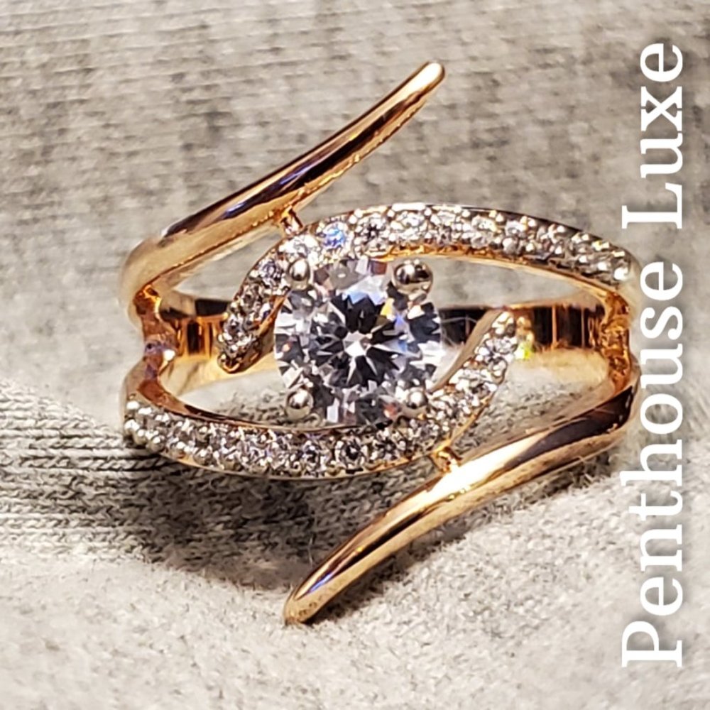 FINAL RESTOCK!! 14K Rose Gold Plated Zirconia Crystal Ring - Picture 3 of 5